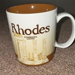 Starbucks Rhodes Collector Mug - Brown and Cream